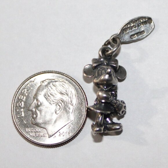 Sterling Silver Disney Mini Mouse 3D Charm - Picture 7 of 7